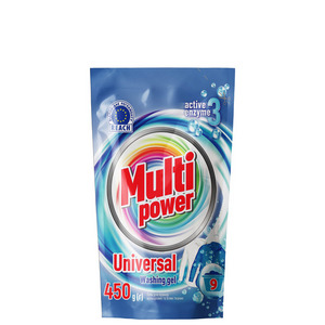 Гель универсальный для стирки цветных и белых тканей ТМ "Multi Power"® 450 гр., дой-пак
